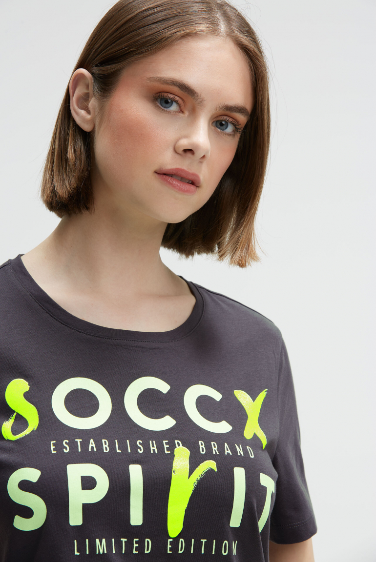 T-Shirt mit Rundhalsausschnitt und Artwork