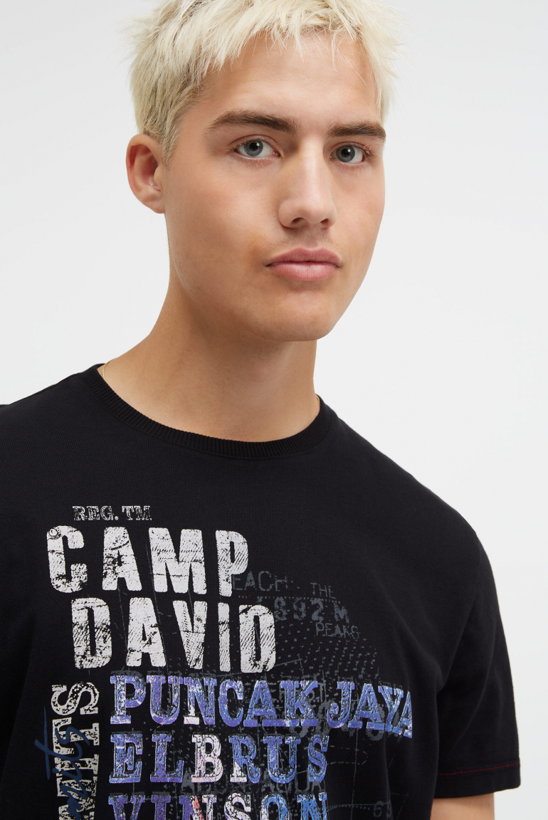 T-Shirt mit Wording Print