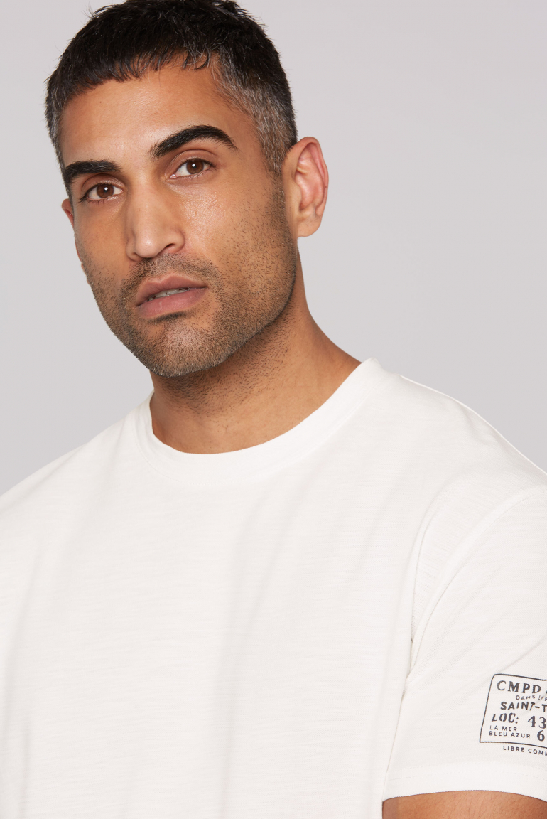 T-Shirt Rundhals aus Pikee