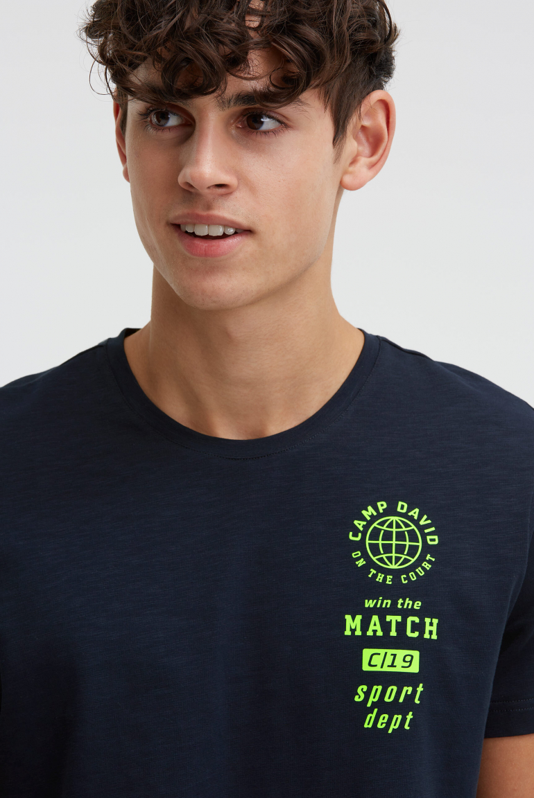 T-Shirt Rundhals mit kleinen Folienprints