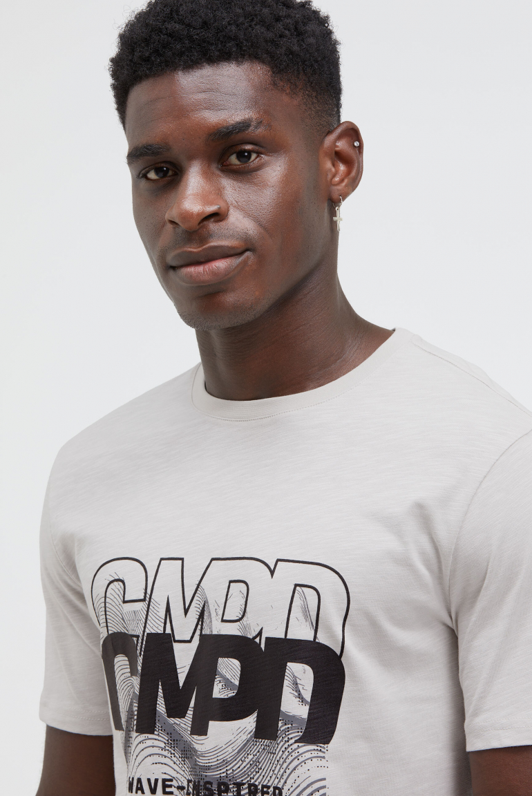 T-Shirt Rundhals mit Rubber Artwork