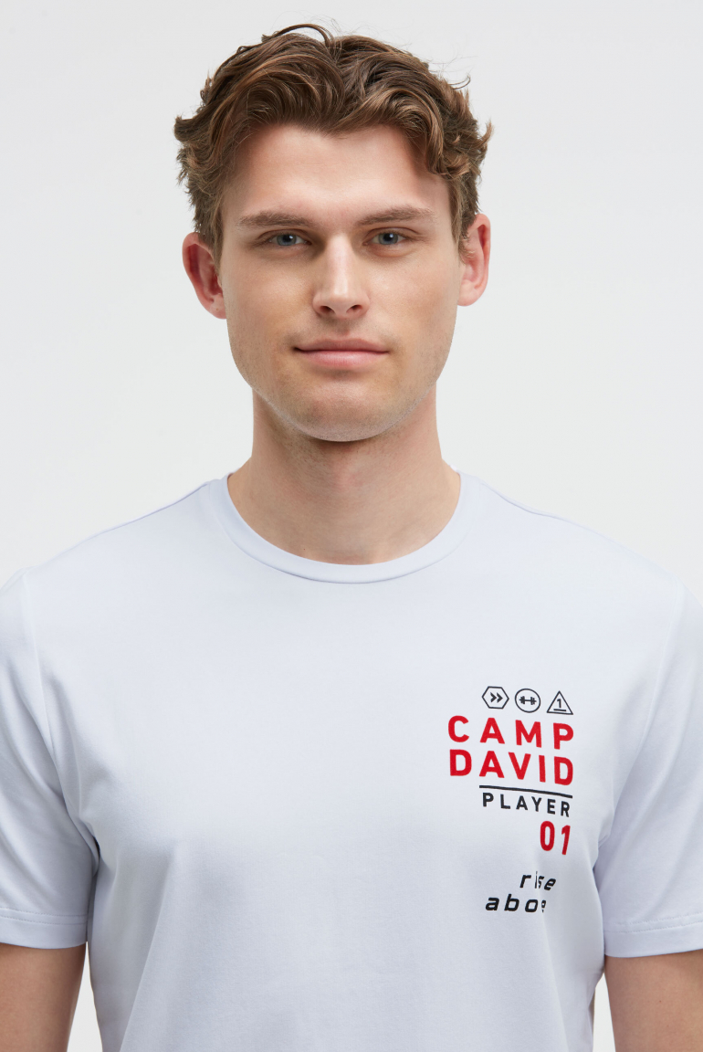 T-Shirt Rundhals mit Rücken-Artwork