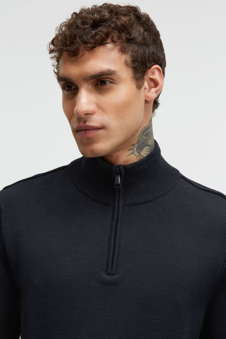 Troyer-Pullover mit Zipper