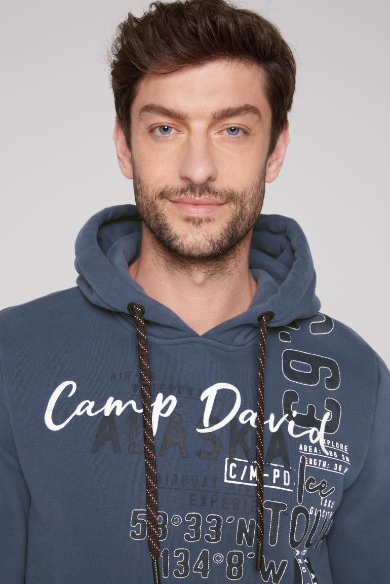 CAMP DAVID & SOCCX | Kapuzensweatshirt mit Logo Artworks dark sky