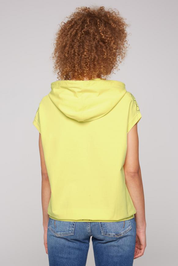 Ärmelloser Hoodie mit Logo-Design