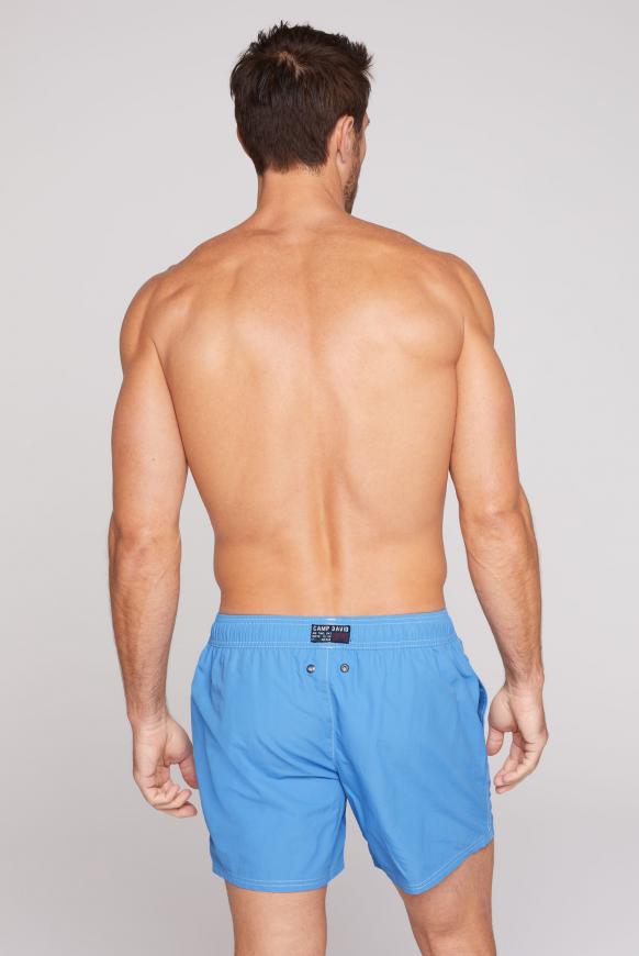 Badeshorts mit Logo Print