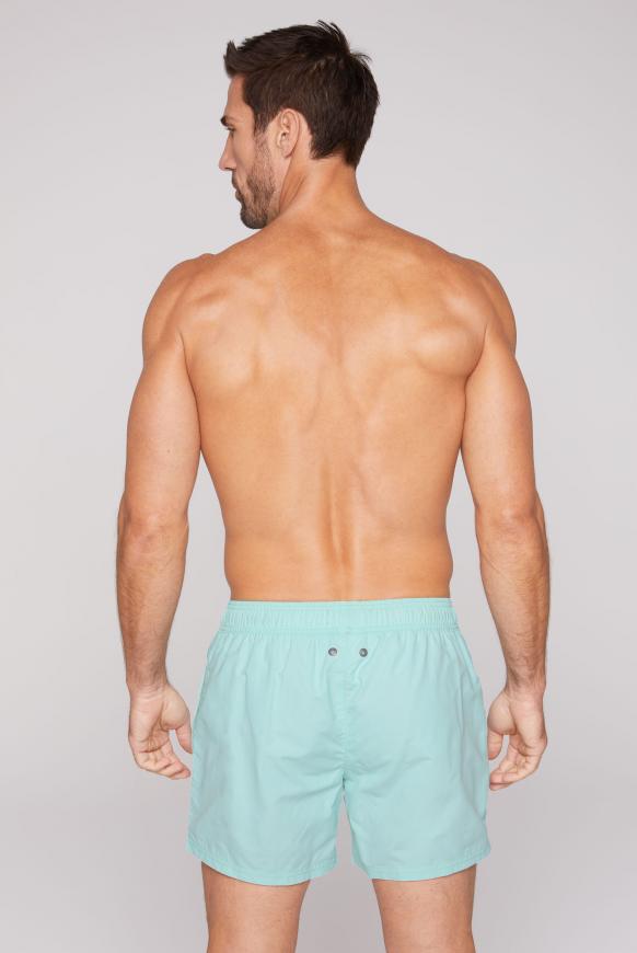 Badeshorts mit Logostick