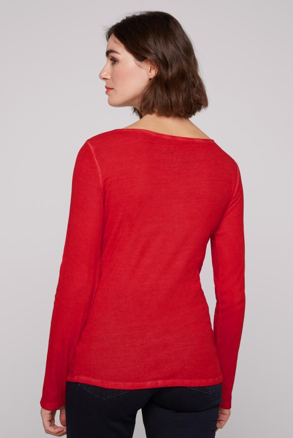 Basic Langarmshirt mit Logo Artwork