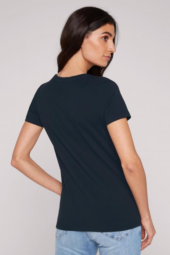 Basic T-Shirt mit Logo Print