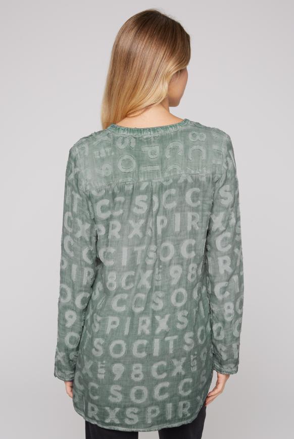 Bluse mit Intarsia-Muster