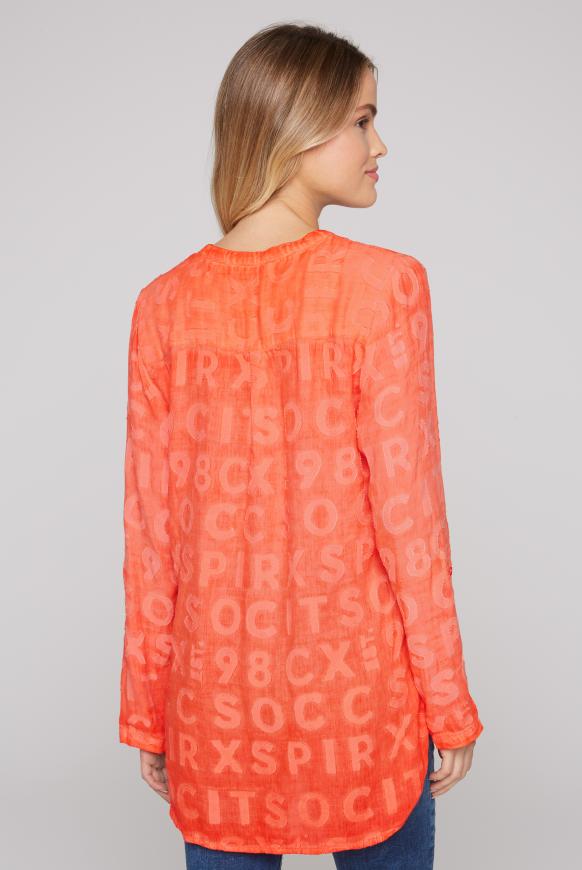 Bluse mit Intarsia-Muster