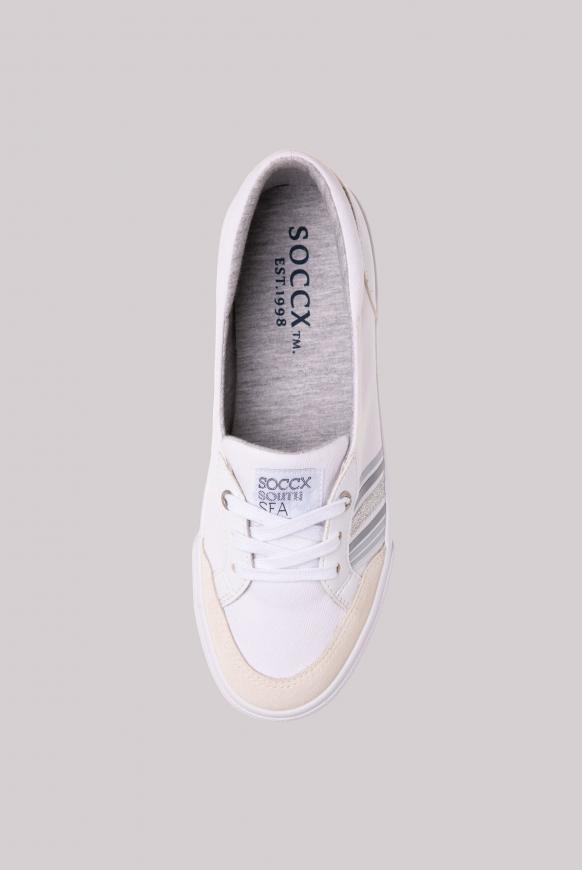 Canvas Ballerina mit Streifen-Design