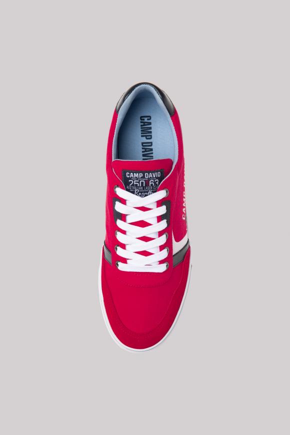 Canvas Sneaker mit Logo Print