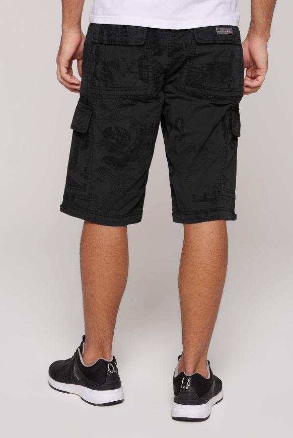 Cargo Shorts mit All Over Print