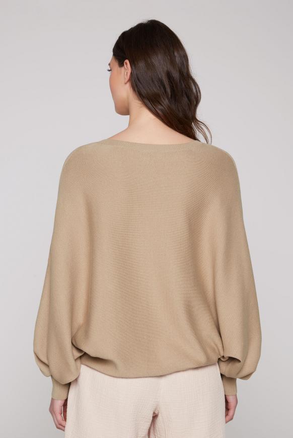 Cropped Pullover mit Fledermausärmeln