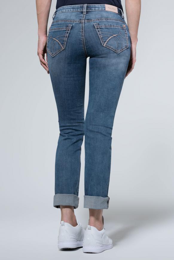 Dark Stone Used Denim RO:MY mit geradem Bein