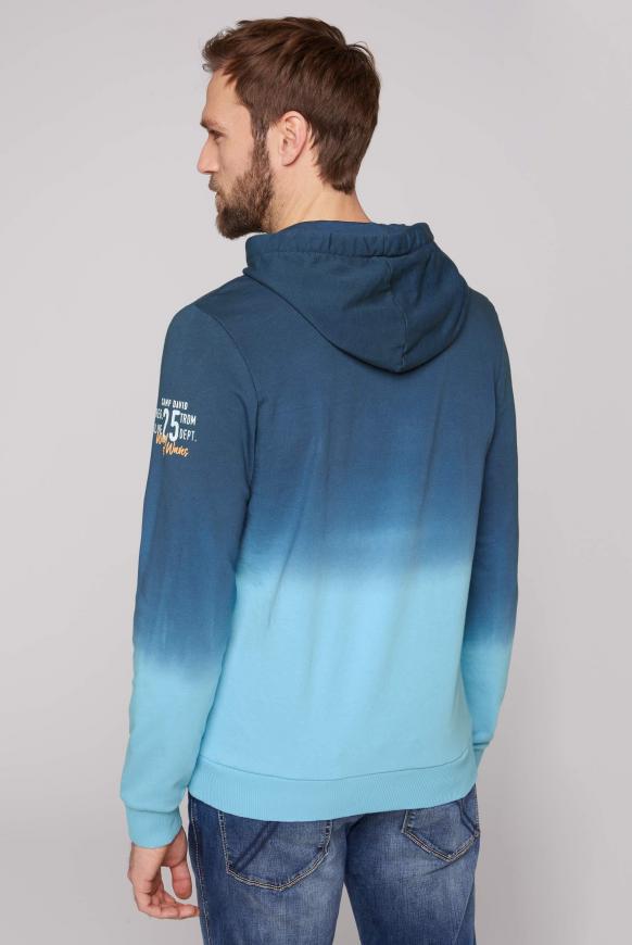 Dip Dye Hoodie mit Frontprint