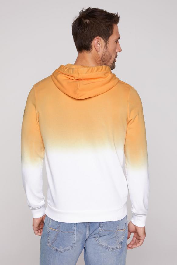 Dip Dye Hoodie mit Frontprint