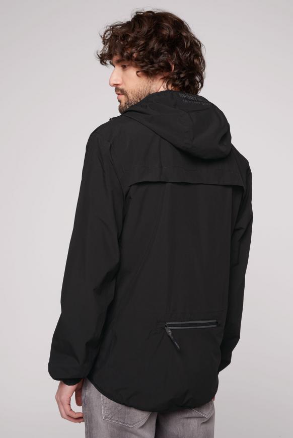 Funktionsjacke mit Kapuze und tonigen Prints