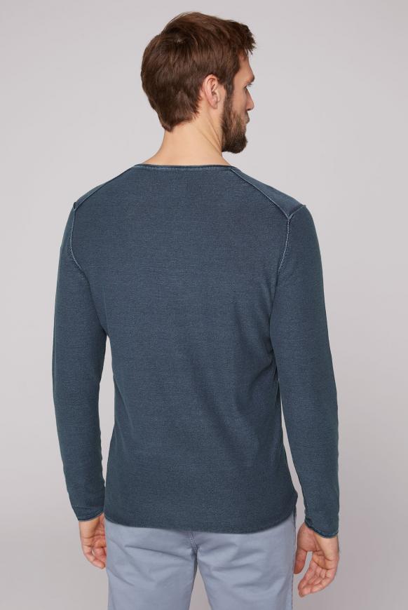 Henley-Shirt aus Feinstrick