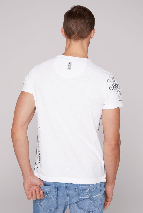 Henley-Shirt mit Label Artworks