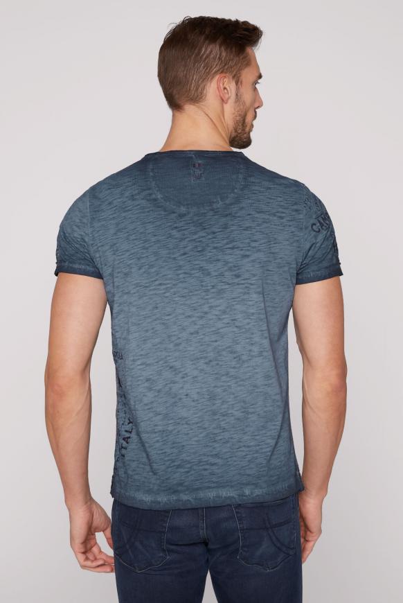 Henley-Shirt mit Label Artworks