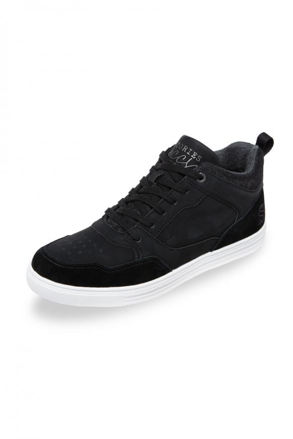 High Top Sneaker mit Logo und Glitzer-Details