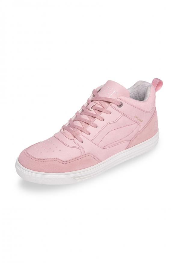 High Top Sneaker mit Logo und Glitzer-Details