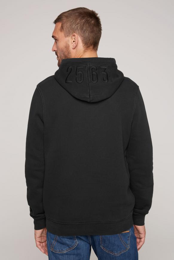 Hoodie mit toniger Logo-Stickerei