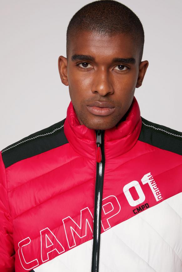 Jacke im Materialmix mit Colour-Design