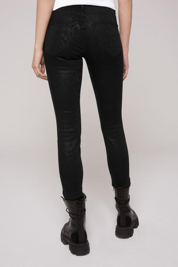 Jeans MI:RA mit tonigem Snake Print