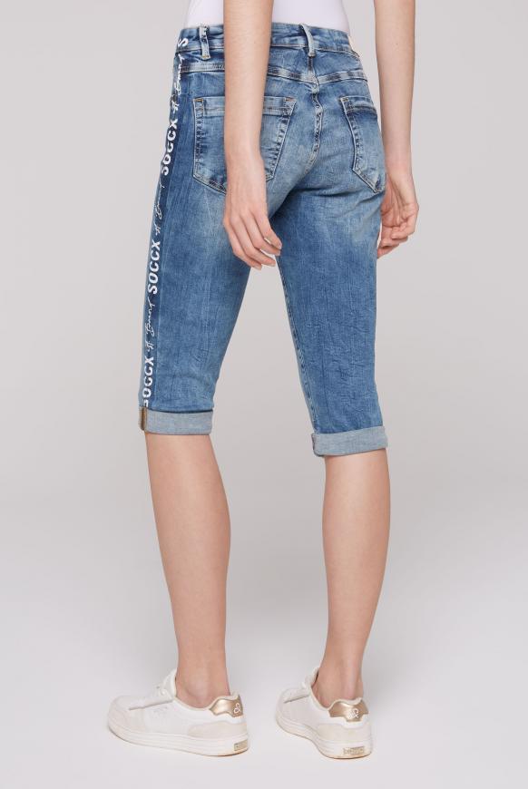 Jeans Shorts RO:MY mit Prints an den Seiten