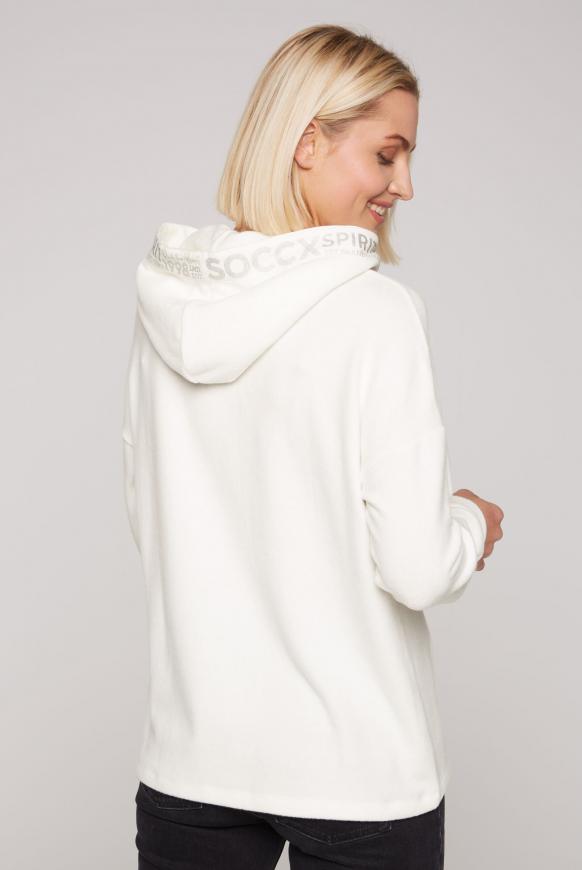 Kapuzenpullover mit Logo-Tape