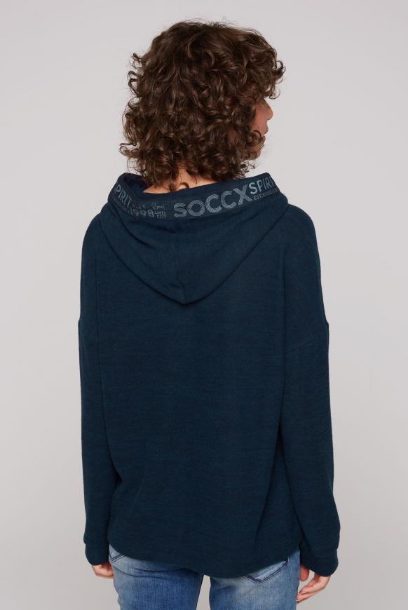 Kapuzenpullover mit Logo-Tape