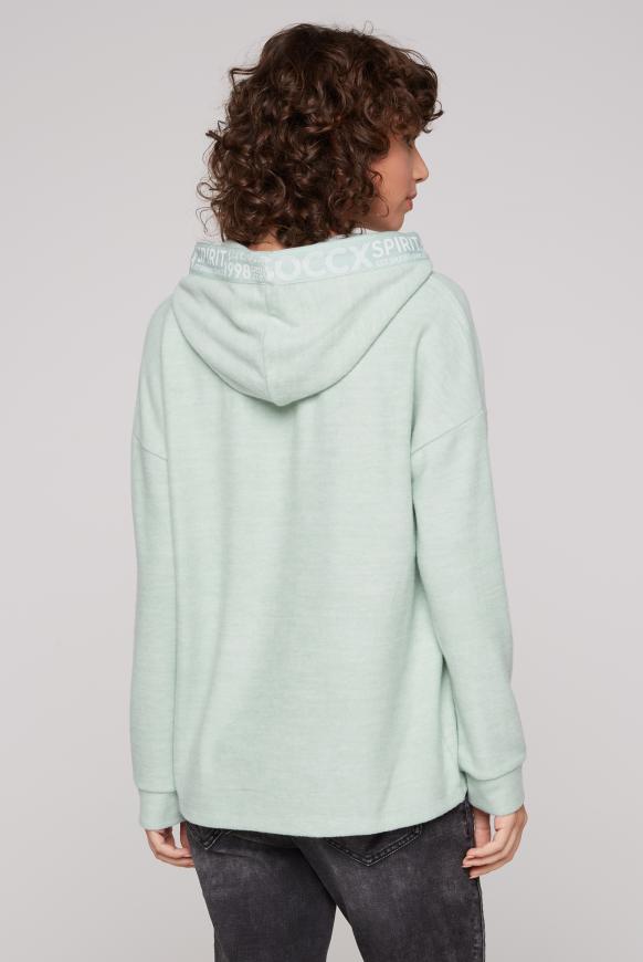 Kapuzenpullover mit Logo-Tape