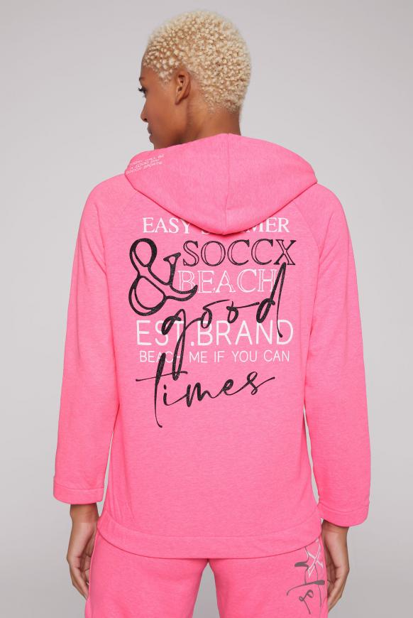 Kapuzensweatjacke mit Rücken-Artwork