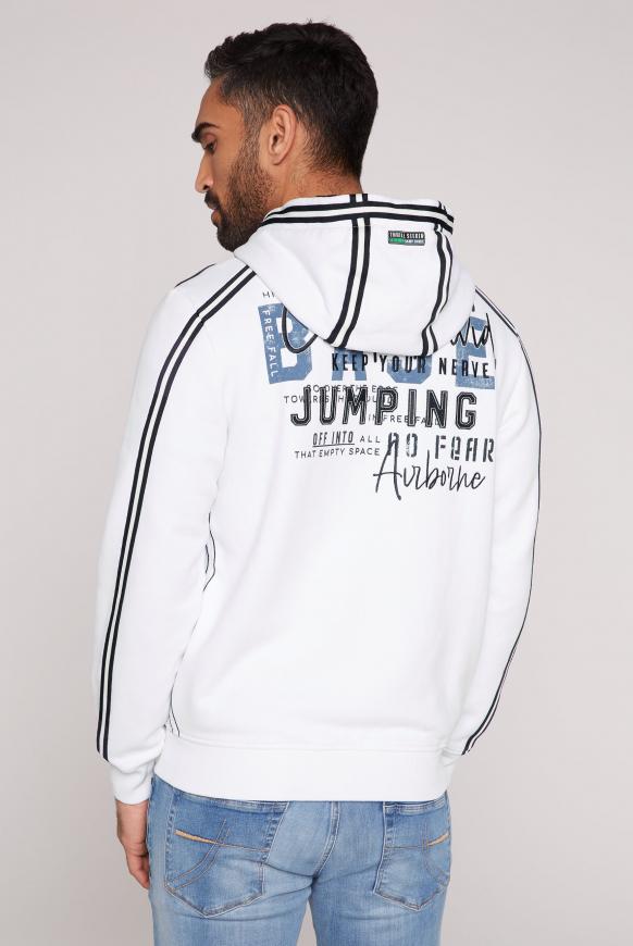 Kapuzensweatjacke mit Tapes und Artworks