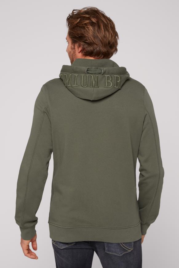 Kapuzensweatshirt mit 3D-Stickereien