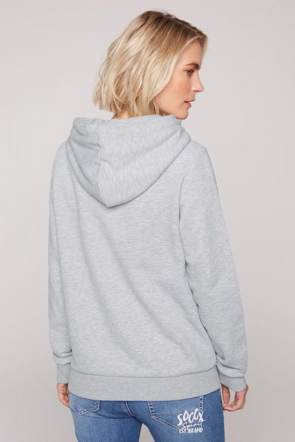 Kapuzensweatshirt mit Ärmel-Artwork