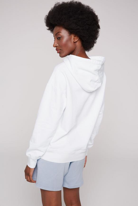 Kapuzensweatshirt mit kleinem Label Print