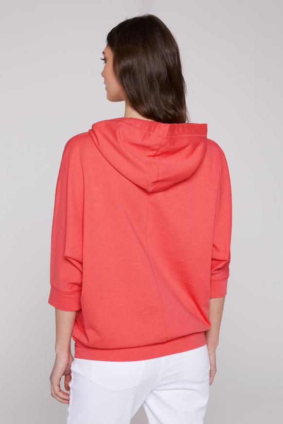 Kapuzensweatshirt mit kurzen Ärmeln