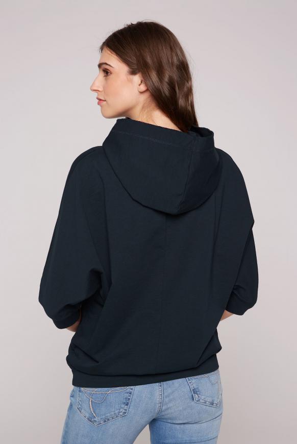 Kapuzensweatshirt mit kurzen Ärmeln