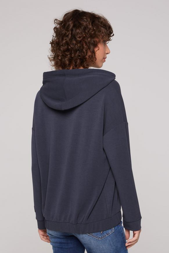 Kapuzensweatshirt mit Pailletten-Artwork