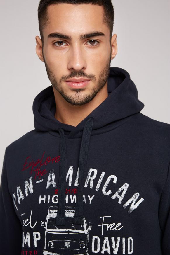 Kapuzensweatshirt mit plakativen Artworks