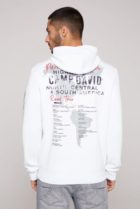 Kapuzensweatshirt mit plakativen Artworks