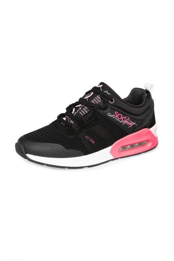 Keil-Sneaker im Strick-Design