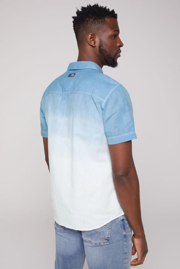Kurzarmhemd Dip Dye mit Logo Artwork