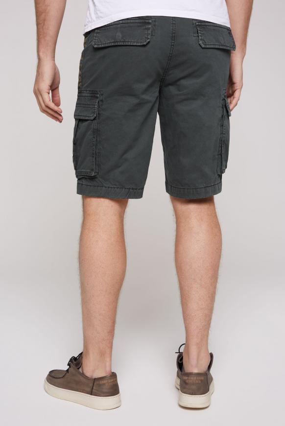 Kurze Cargo Shorts mit Seitentapes