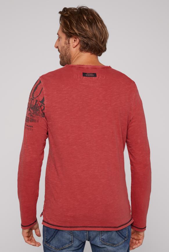 Langarmshirt mit Pikee-Einsatz