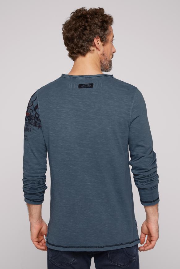 Langarmshirt mit Pikee-Einsatz